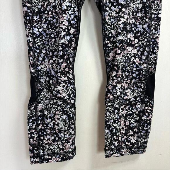 Lululemon Pace Rival Crop *22" Leggings Floral Spritz  Multi / Black - 4 - Picture 7 of 12
